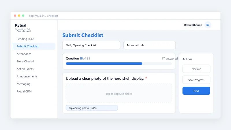 Submit Checklist